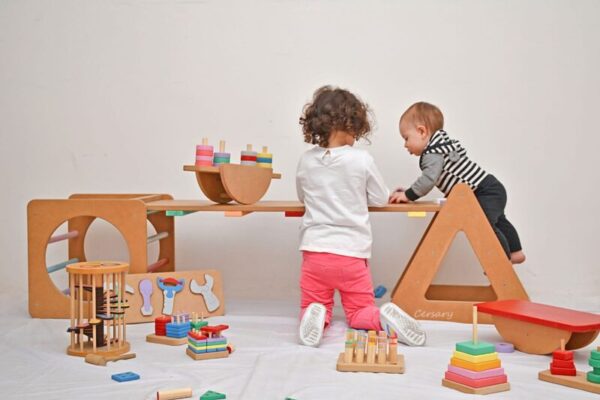 Cubo + Triángulo + Rampa Montessori - Imagen 2