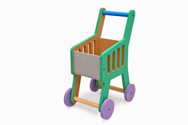 Carrito de Compras de Madera