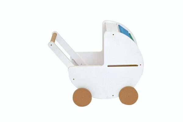 Carrito de Muñecas Arcoiris de Madera - Imagen 2