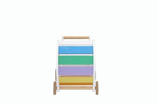 Carrito de Muñecas Arcoiris de Madera - Imagen 4
