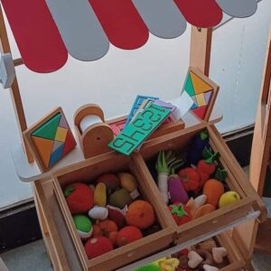 Combo Puestito + Carrito + Pack de Frutas
