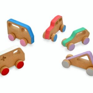 Autitos de Madera Pack x 5