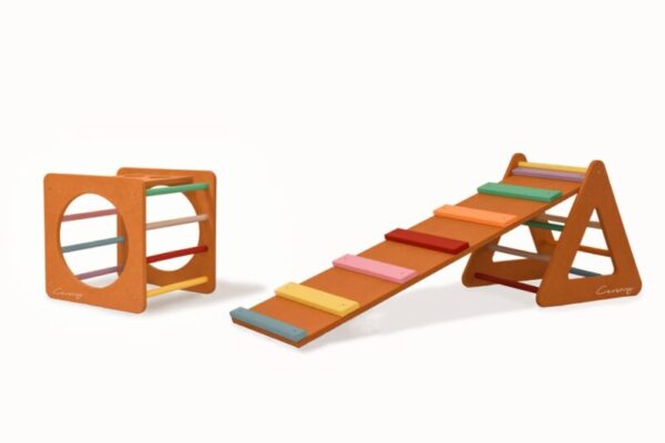 Cubo + Triángulo + Rampa Montessori