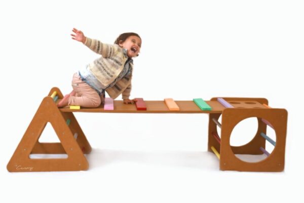 Cubo + Triángulo + Rampa Montessori - Imagen 4